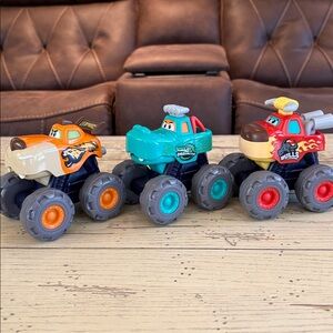Bulls, Crocodile & Leopards Monster Truck Trio